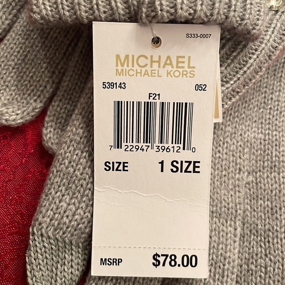 Brand New Michael Kors Embellished Cuff Heather Gray Touchscreen Rhinestones - Picture 4 of 12